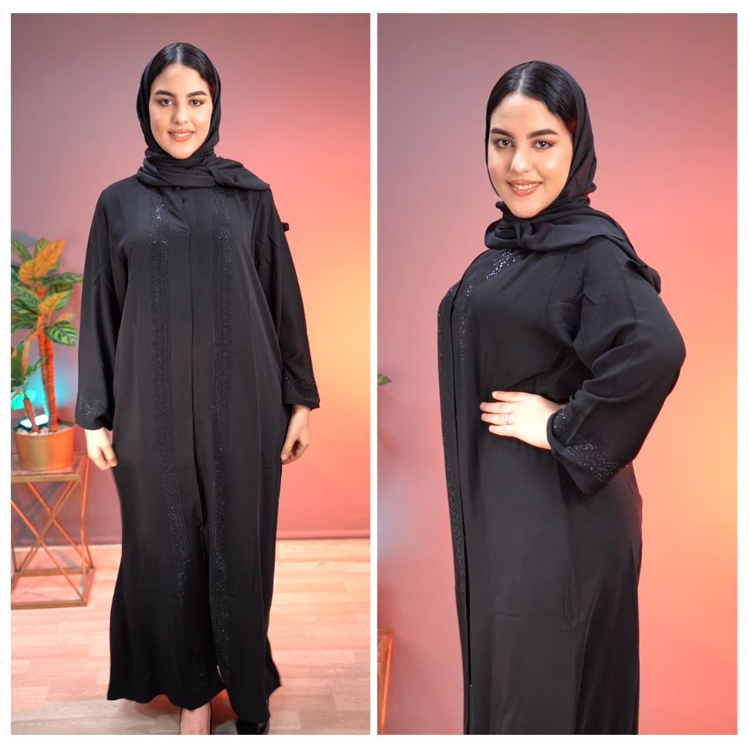 عباية خليجية بالفولار